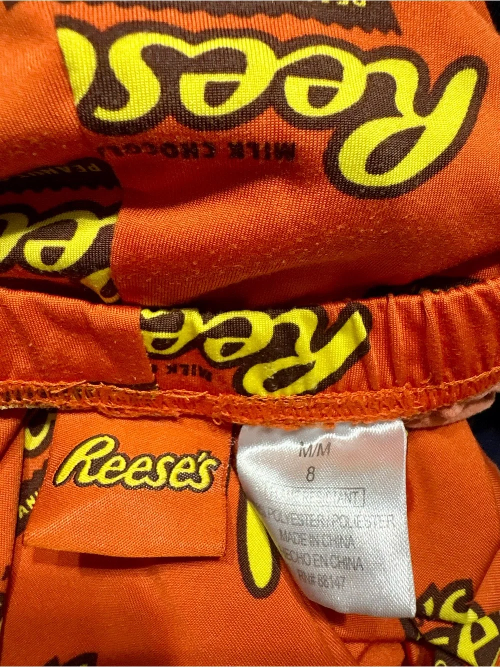 Kids Orange Logo Leggings